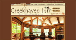 Desktop Screenshot of creekhaveninn.com